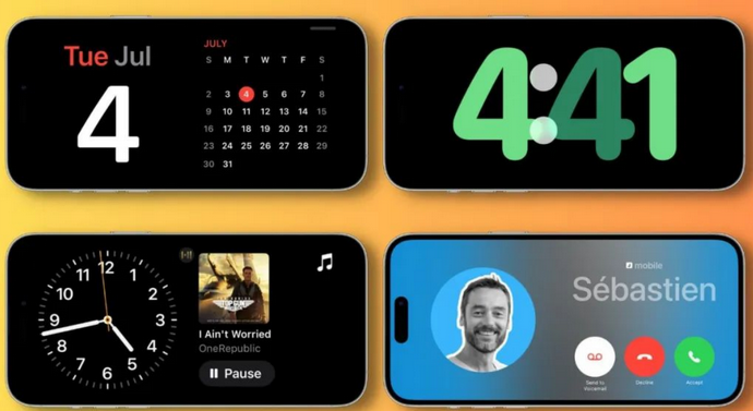 达孜苹果手机维修分享iOS17横屏充电待机显示有什么好处 
