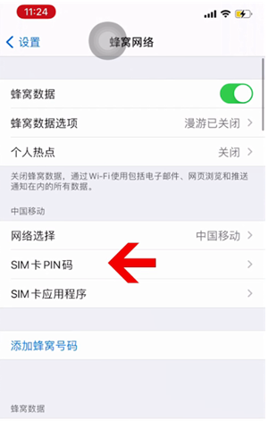 达孜苹果14维修网分享如何给iPhone14的SIM卡设置密码 