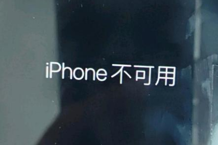 达孜苹果服务网点分享锁屏界面显示“iPhone 不可用”如何解决 